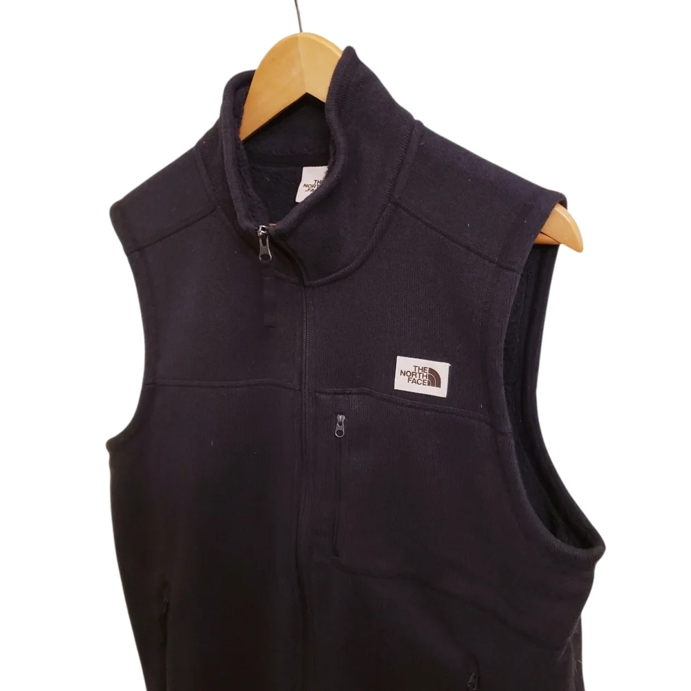 The North Face Men’s Black Gordon Lyons Zip Up Vest, Size L